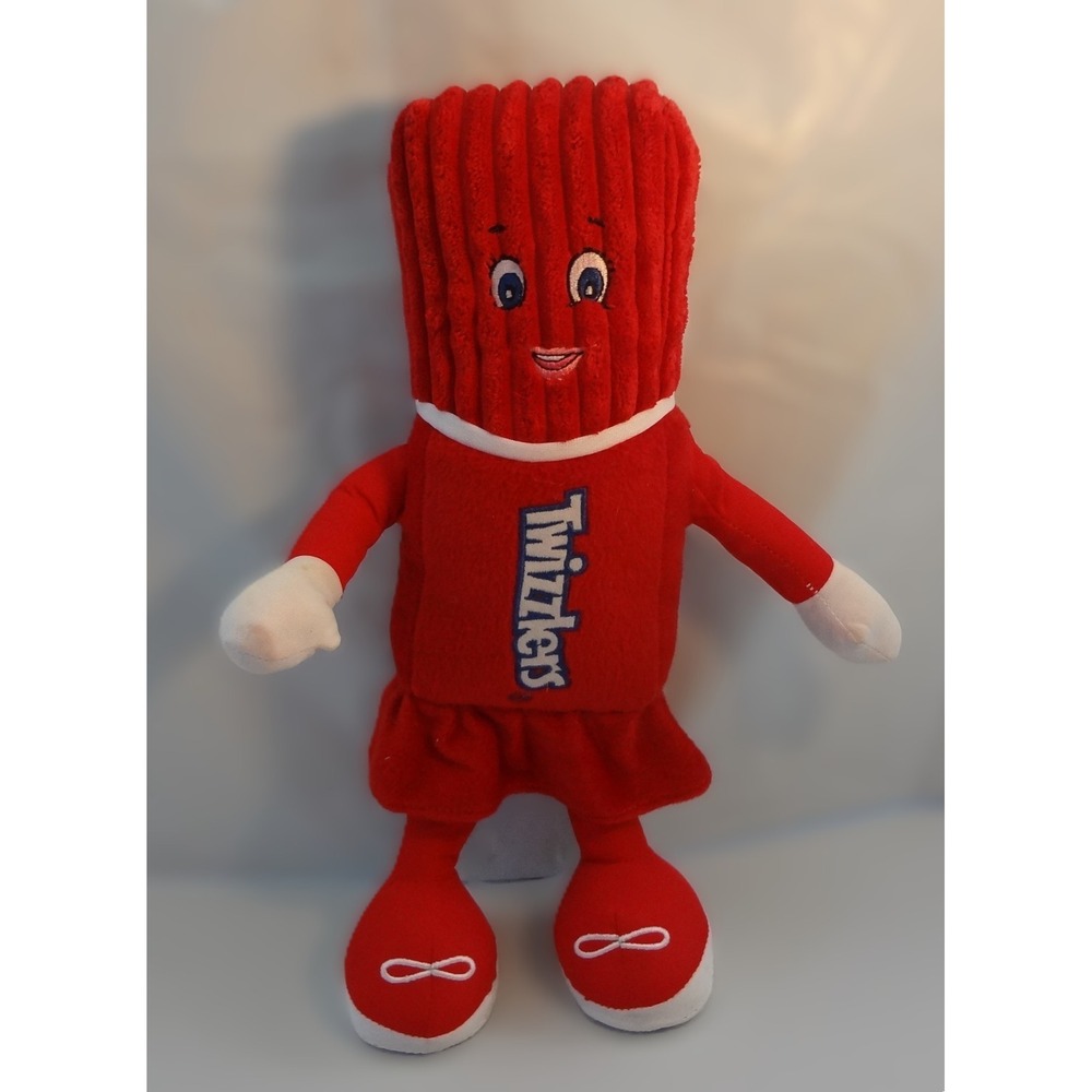 Vintage Twizzlers Bendable Plush Toy Candy‎ Mascot Character Red Stuffed Figure